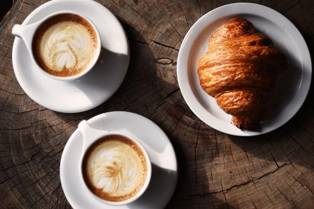 Cappuccinos and Croissant