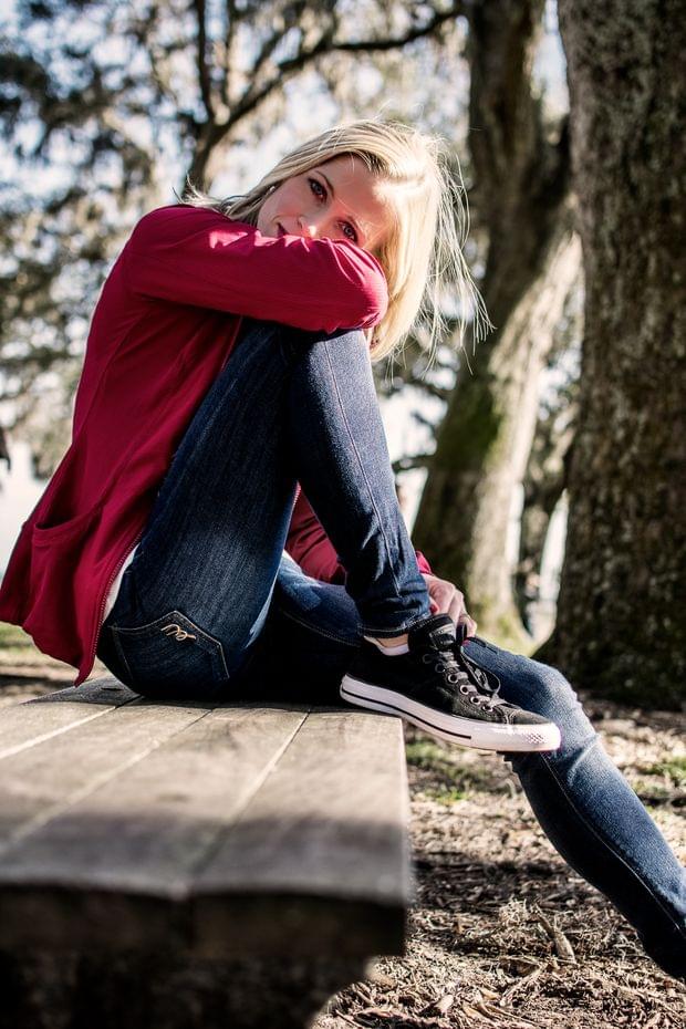 Me, just sitting on a bench.