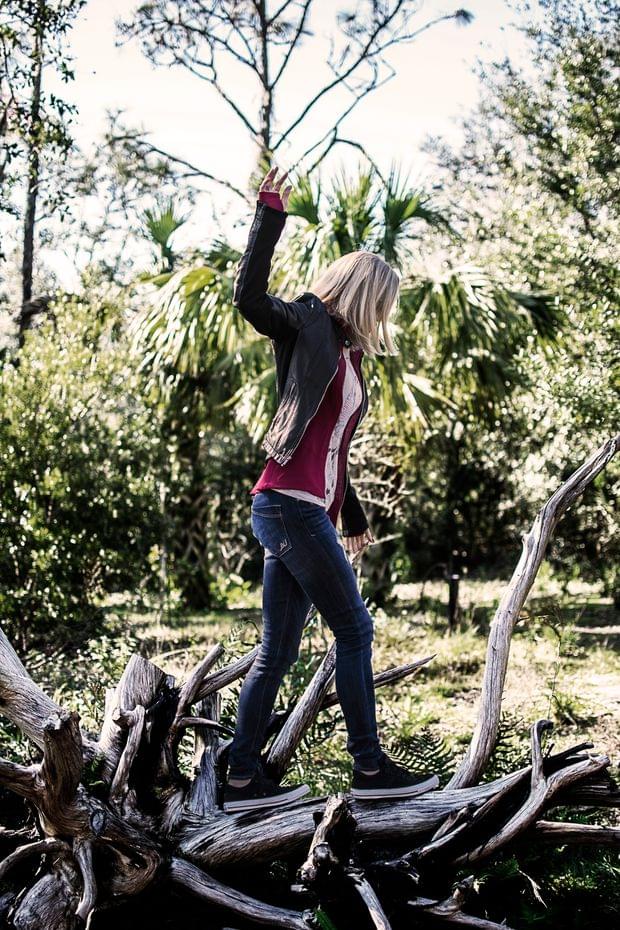 Me, climbing a tree.